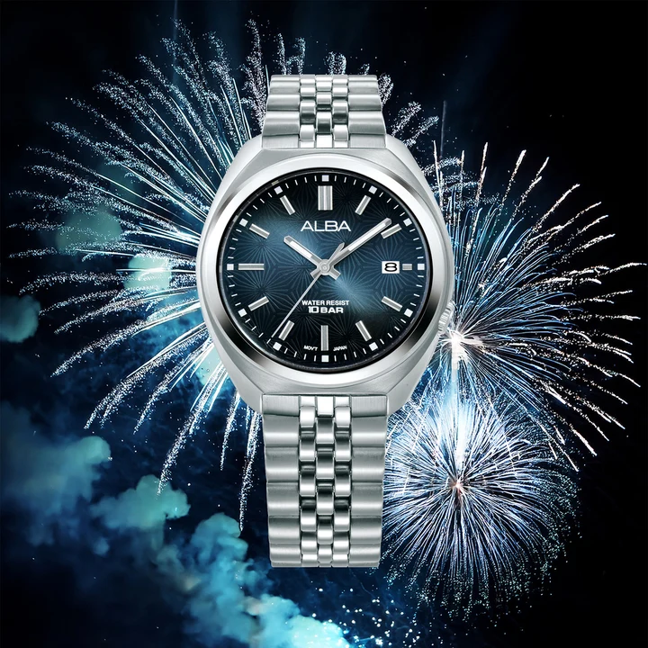 Signature Blue Gradiation Dial Quartz Watch