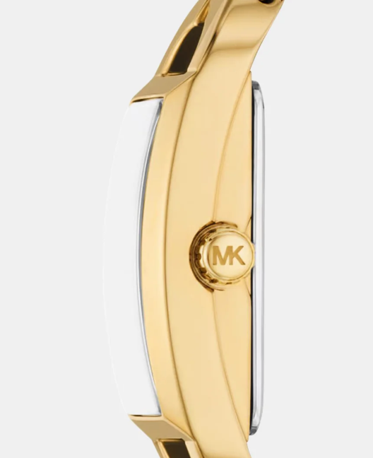 Mk Empire Women Quartz Gold Dial Analog Stainless Steel Watch