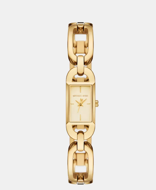 Mk Empire Women Quartz Gold Dial Analog Stainless Steel Watch