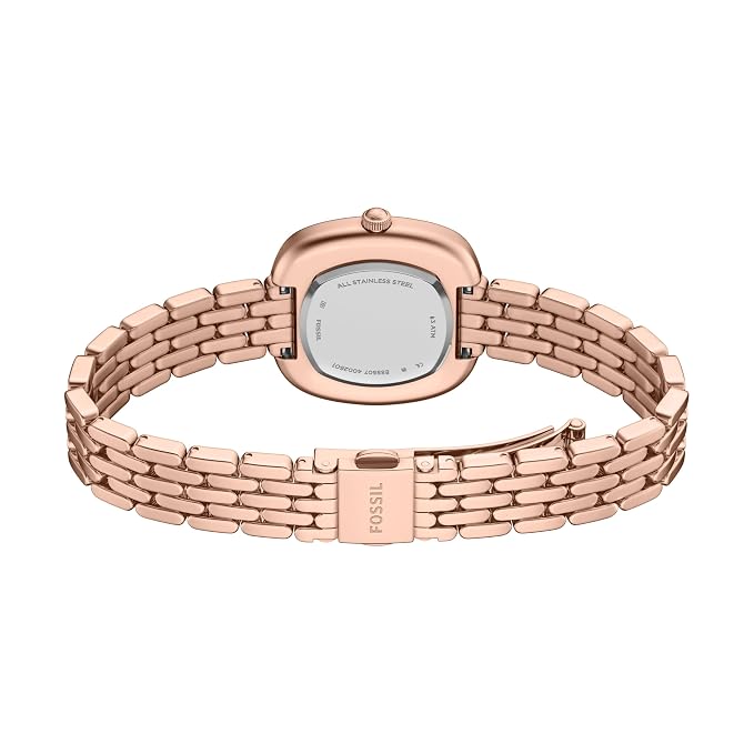 Fossil Genevive Rose Gold Quartz Stainless Steel Watch