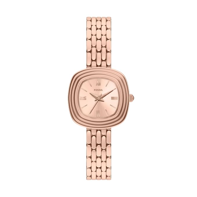 Fossil Genevive Rose Gold Quartz Stainless Steel Watch
