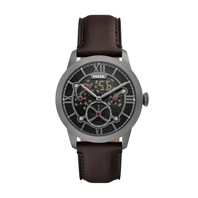 Fossil Townsman Brown Quartz Leather Watch