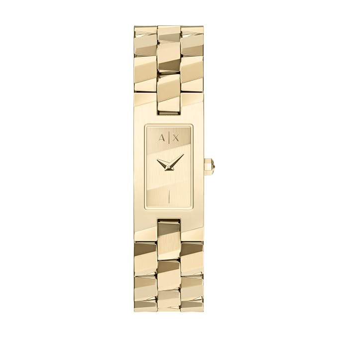Armani Exchange Gold Quartz Stainless Steel Watch