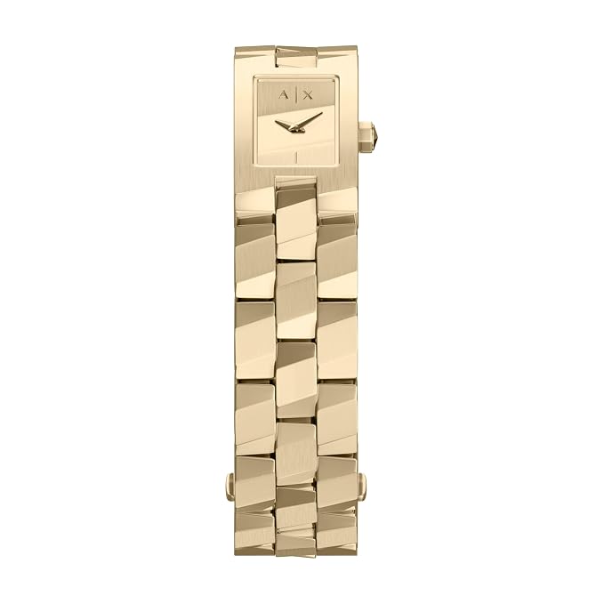 Armani Exchange Gold Quartz Stainless Steel Watch