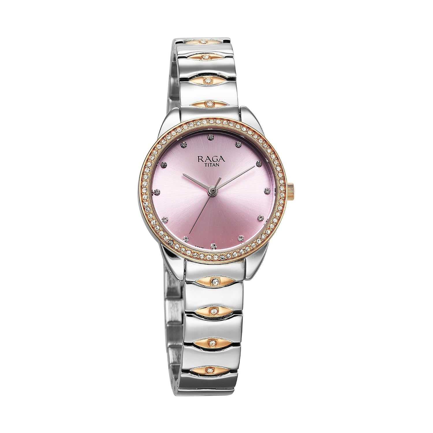 Click to see full view Titan Raga Showstopper Quartz Analog Purple Dial Metal Strap Watch for Women