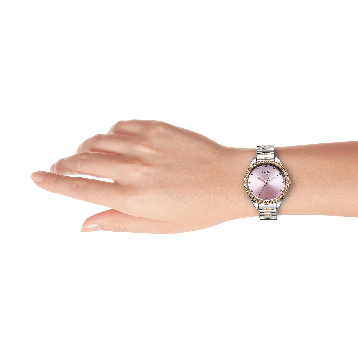 Click to see full view Titan Raga Showstopper Quartz Analog Purple Dial Metal Strap Watch for Women