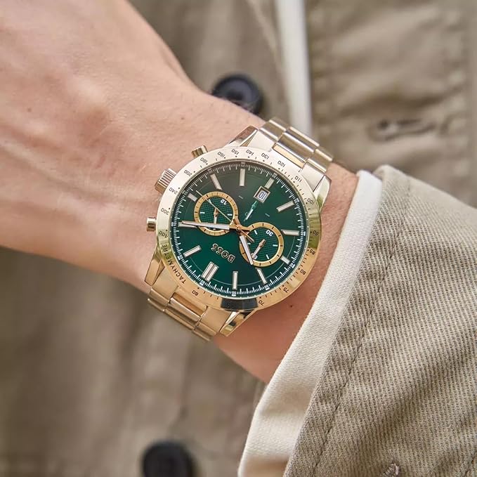 BOSS Analog Green Dial Men's Watch