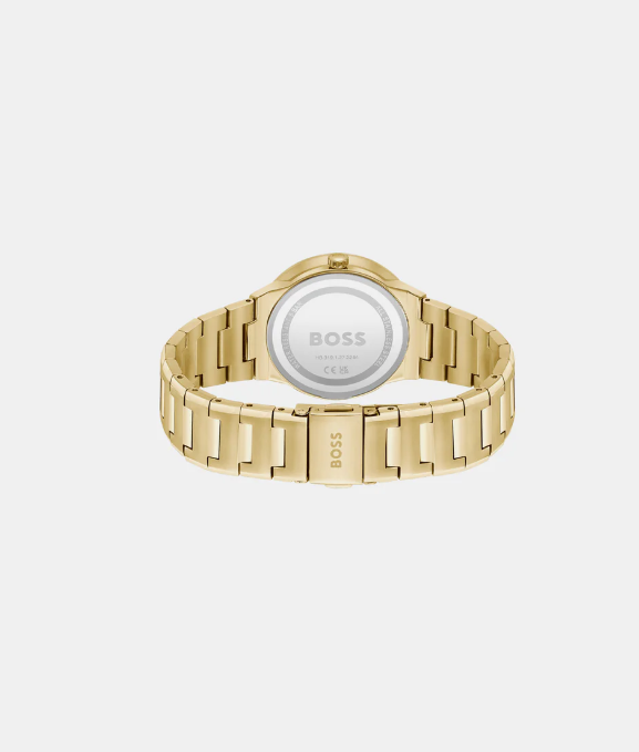 Hugo BOSS Stainless Steel Analog Gold Dial Women's Watch