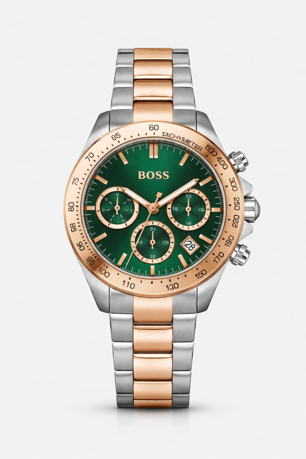 Novia - Le Women Quartz Green Dial Chronograph Stainless Steel Watch