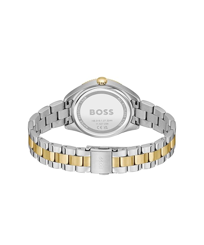 Sage Sport Qtz Multifunction Green Round Dial Women's Watch|Stainless Steel & Ionic Plated Thin Gold Steel Material|Silver Color Band