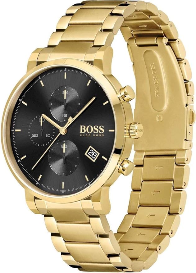 BOSS Hugo Stainless Steel Analog Black Dial Men's Watch