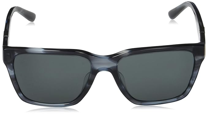 Emporio Armani EA4177F Sunglasses, blue stripe / dark gray lens, 57, Striped Grey, 57