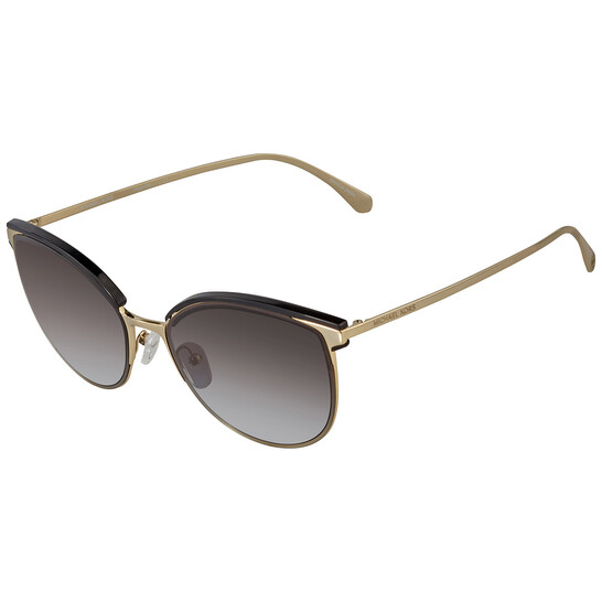 Michael Kors Dark Grey Gradient Round Ladies Sunglasses
