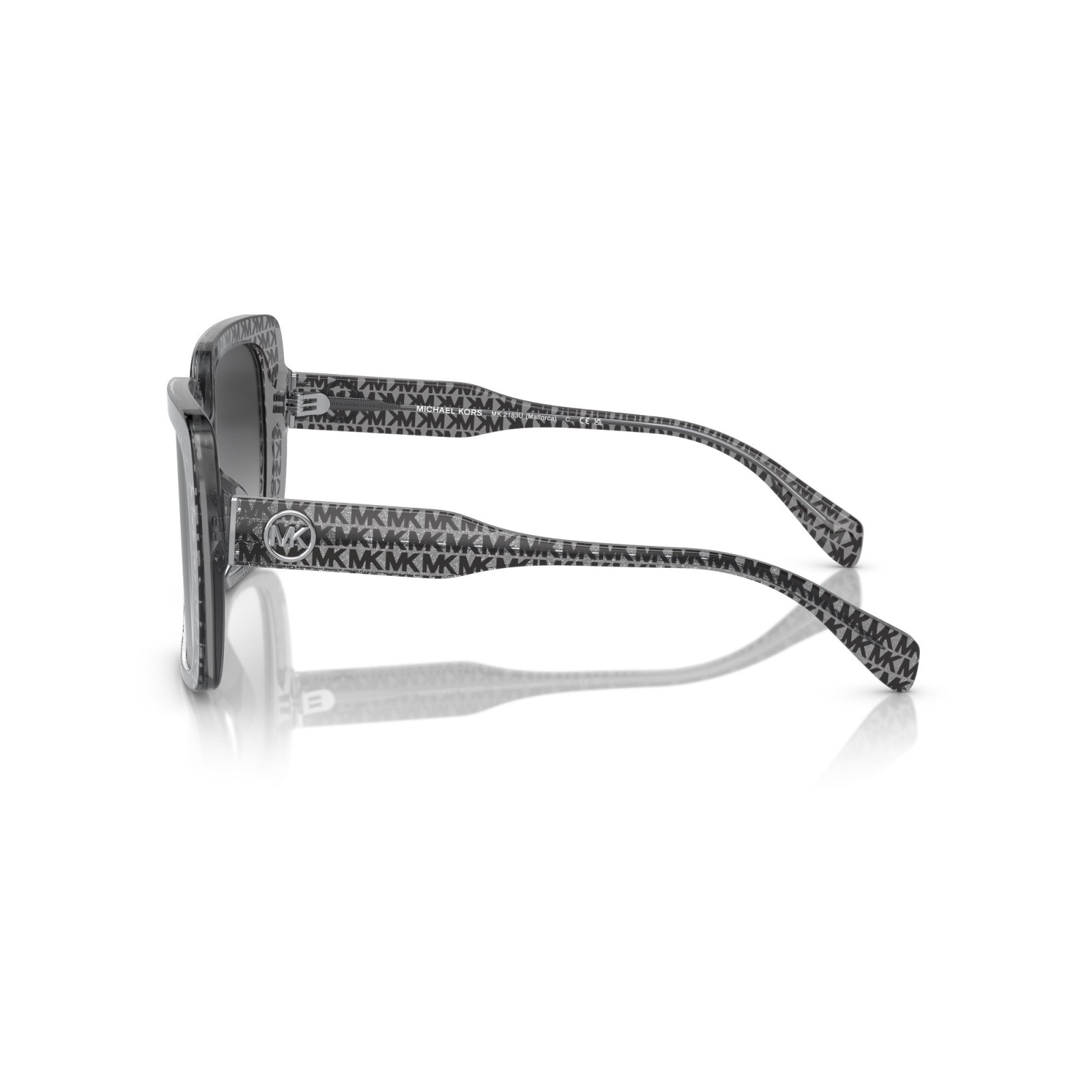 Michael Kors Mallorca Black Mk Logo Glitter | Sunglasses Woman