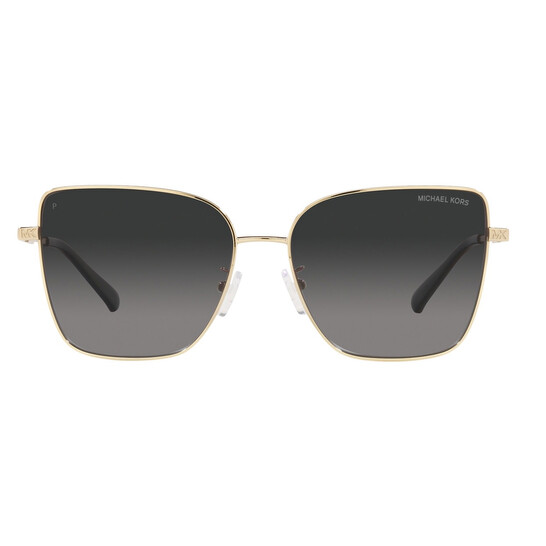 Michael Kors Bastia Light Grey Gradient Polarized Butterfly Ladies Sunglasses