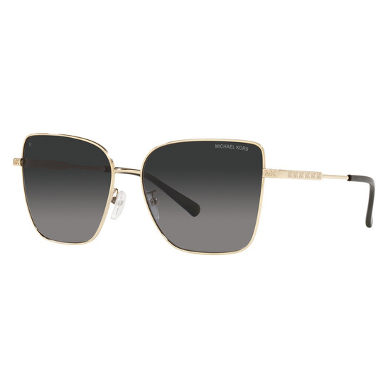 Michael Kors Bastia Light Grey Gradient Polarized Butterfly Ladies Sunglasses