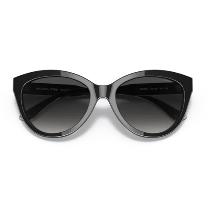 Michael Kors Womens Rectangular Polarized Sunglasses , Black/Clear Laminate/Dark Grey Gradient, One Size, Onesize