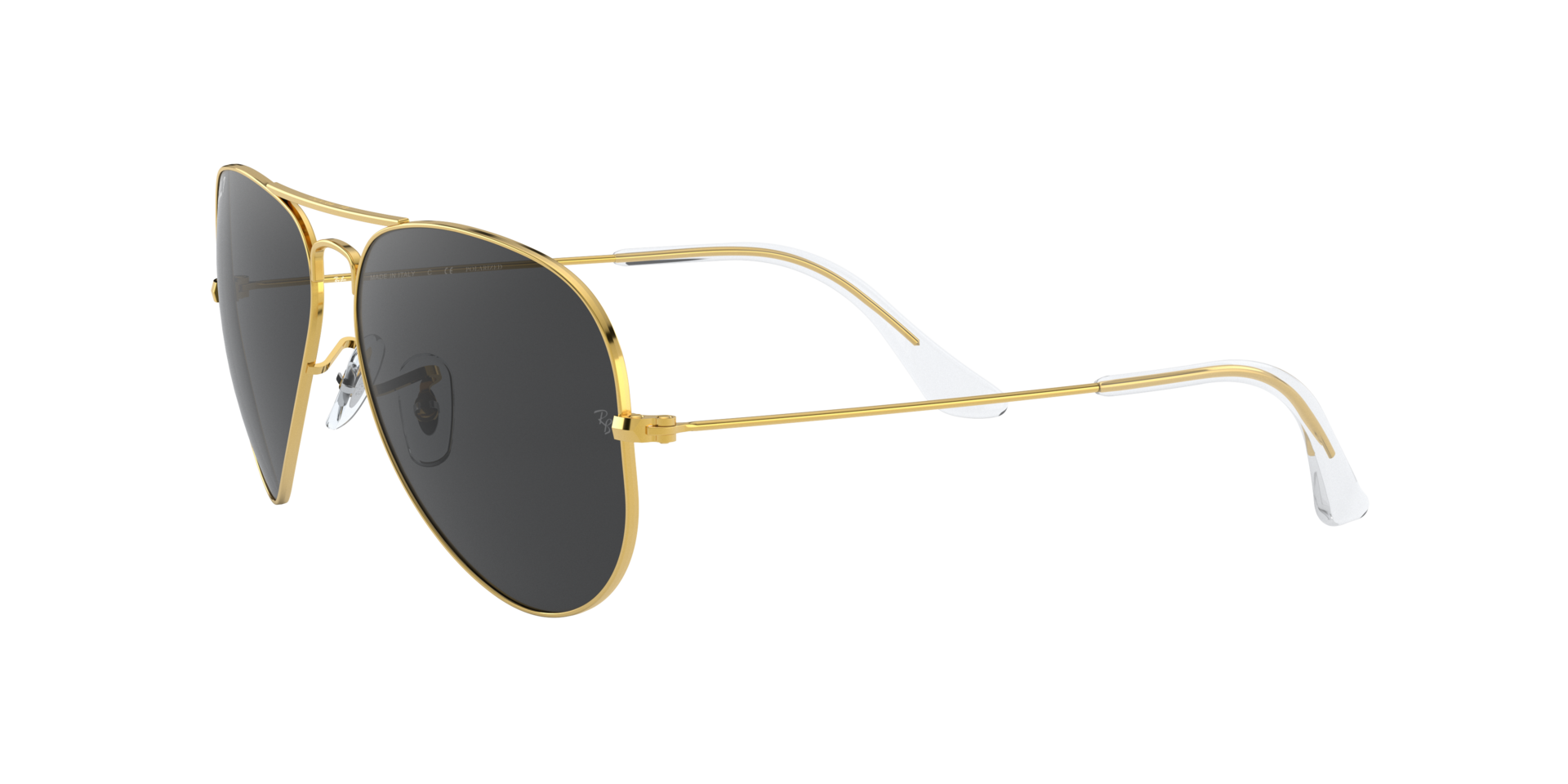 Ray-Ban Unisex Polarized Grey Lens Pilot Sunglasses