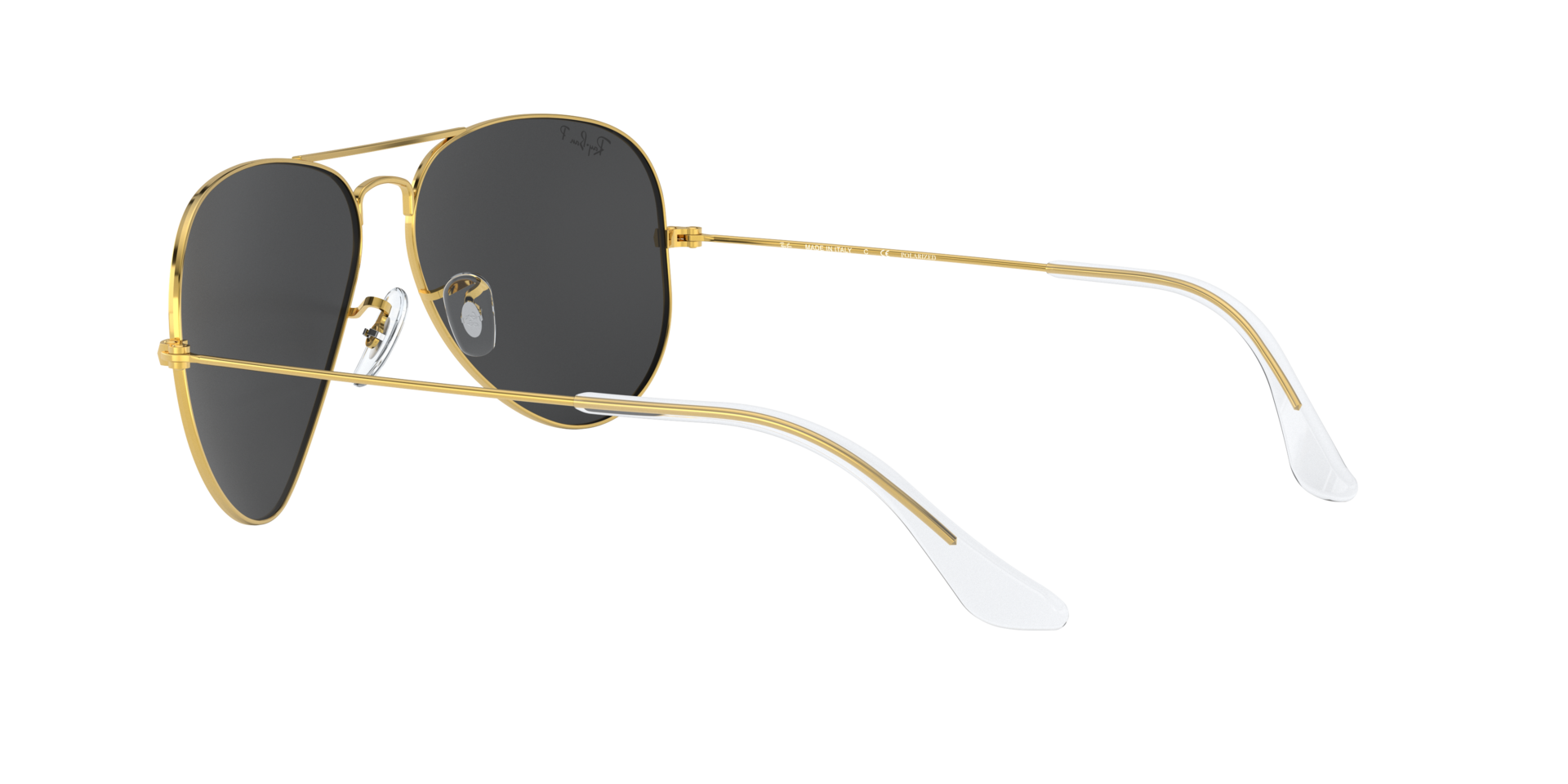 Ray-Ban Unisex Polarized Grey Lens Pilot Sunglasses