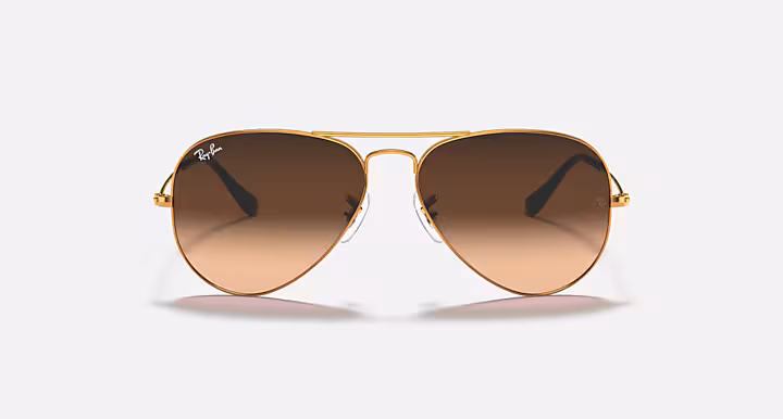 Ray-Ban AVIATOR GRADIENT Sunglasses in Light Brown and Pink