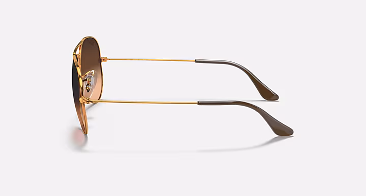 Ray-Ban AVIATOR GRADIENT Sunglasses in Light Brown and Pink
