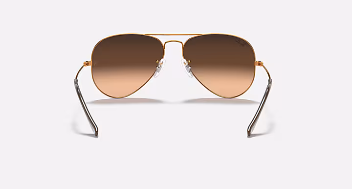 Ray-Ban AVIATOR GRADIENT Sunglasses in Light Brown and Pink