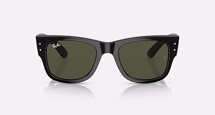 RAYBAN MEGA WAYFARER Sunglasses in Black and Green