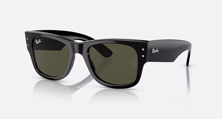 RAYBAN MEGA WAYFARER Sunglasses in Black and Green