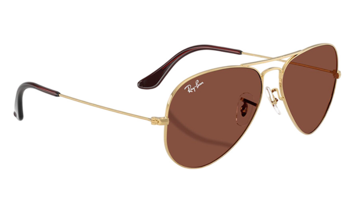 RAY-BAN Unisex UV Protected Red Lens Pilot Sunglasses