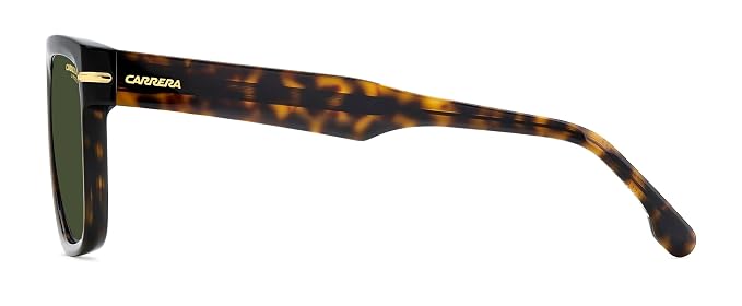 Carrera|Brown Full Frame Square Sunglasses|100% UV Protected (Uv 400) Green Lens|Men's|Large